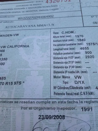 Volkswagen California 2002