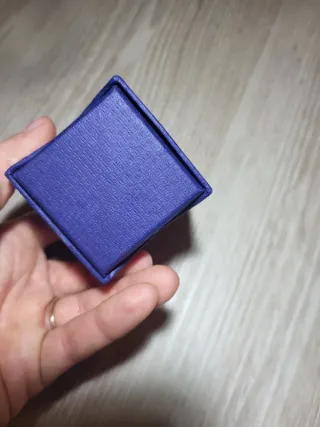 Caja Swarovski Azul para Pendientes/Anillo