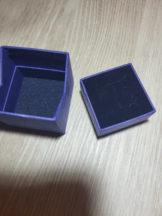 Caja Swarovski Azul para Pendientes/Anillo