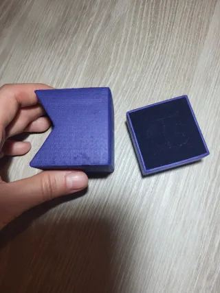 Caja Swarovski Azul para Pendientes/Anillo