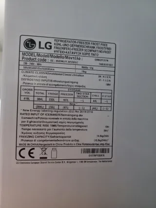 ♧Nevera marca LG 2.m garantía + entrega♧