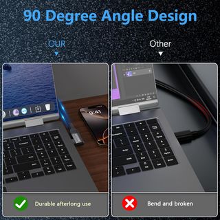 HOTUTUKI Alargador USB‑C 2m 90° 40Gbps 240W 8K