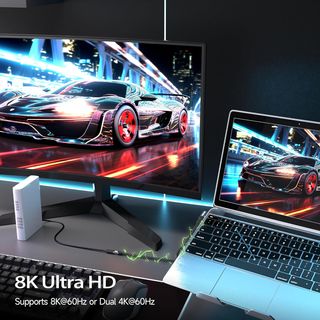 HOTUTUKI Alargador USB‑C 2m 90° 40Gbps 240W 8K