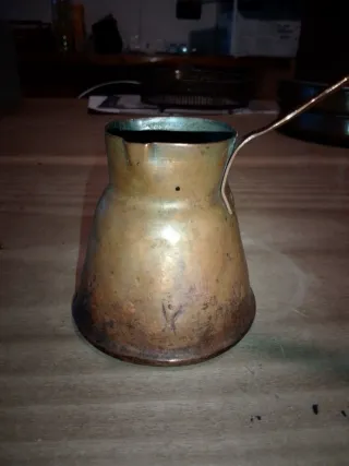 Caffettiera turca antica in rame