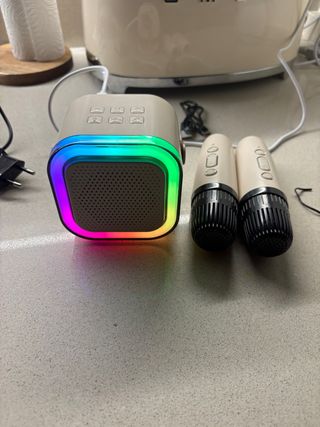 Mini Karaoke con 2 Micrófonos