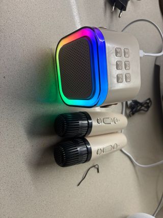 Mini Karaoke con 2 Micrófonos