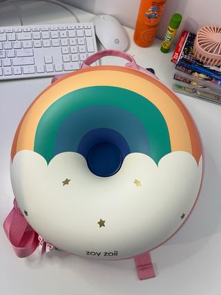 Mochila infantil Zoy Zoii donut arcoíris