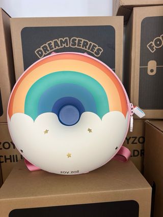 Mochila infantil Zoy Zoii donut arcoíris