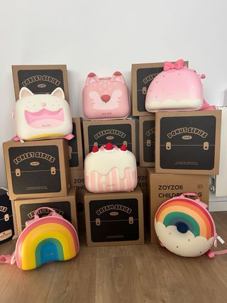 Mochila infantil Zoy Zoii donut arcoíris