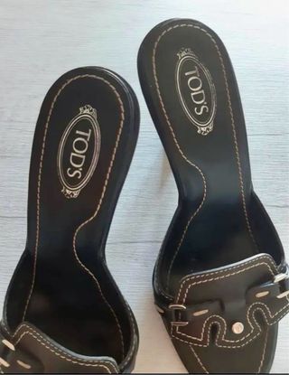 Sabot Tod's Pelle Nera Donna Tg. 37