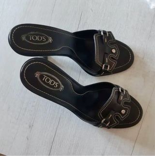 Sabot Tod's Pelle Nera Donna Tg. 37