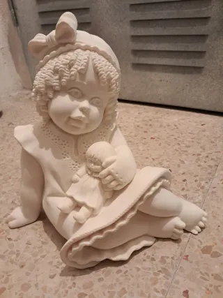 Manualidades.Figura de marmolina para pintar