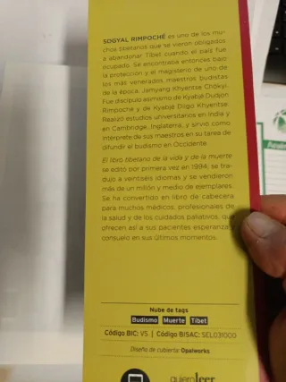 El libro tibetano de la vida y de la muerte (Sp...