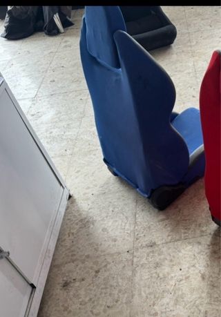 Asiento Coche Deportivo Azul