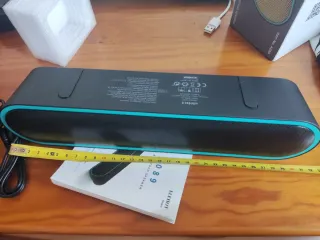 Coluna Bluetooth ELEHOT Preta e Azul