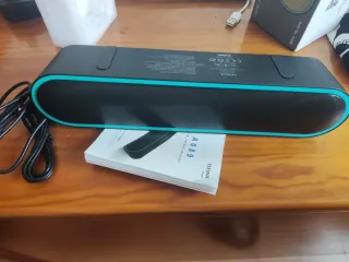 Coluna Bluetooth ELEHOT Preta e Azul