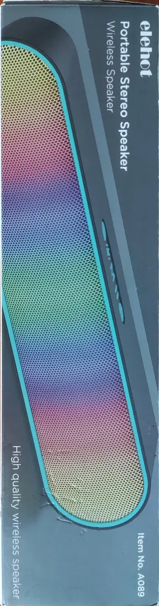 Coluna Bluetooth ELEHOT Preta e Azul