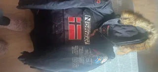 Abrigo Geographical Norway azul niño