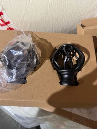 Barra Cortina Doble Extensible Negra NUEVA!