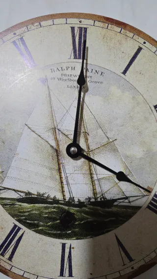 Reloj de Pared Náutico Barco Velero