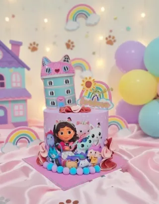 Torta scenografica Casa di Gabby