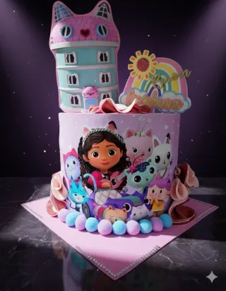 Torta scenografica Casa di Gabby