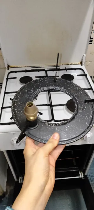 Cocina a gas Beko blanca