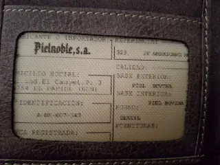 Billetera Piel Noble Hombre Gris