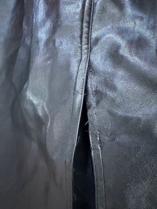 Falda Shein Curve efecto piel negra Talla XL