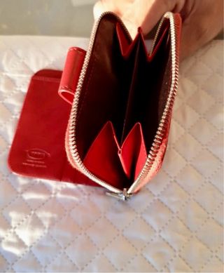Portafoglio donna Tod's vera pelle rosso
