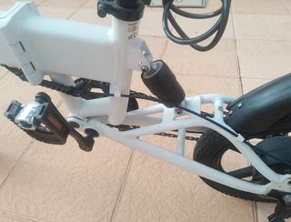 Bicicleta Eléctrica Plegable Ess Watt Blanca