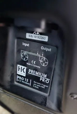 Pareja Altavoces HK Negros