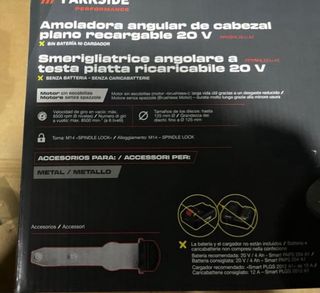 Parkside Amoladora Angular 20V performance