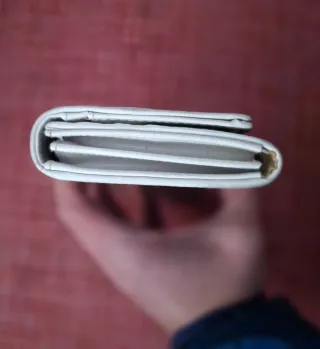 Cartera monedero mujer flor verde