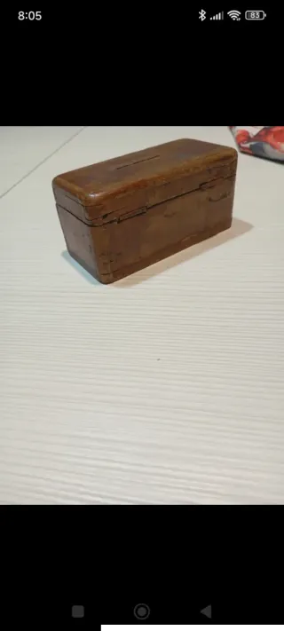 Piccolo baule vintage salvadanaio