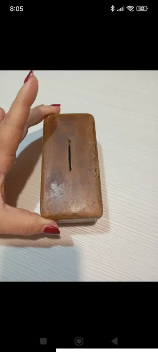 Piccolo baule vintage salvadanaio