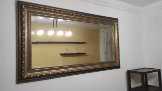 Espejo de salón madera y cristal