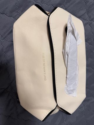 Neceser Maquillaje Beige y Negro