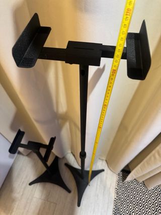 Par Soportes Altavoces Negro