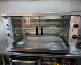 Asador Pollo 4 Espadas Giratorio