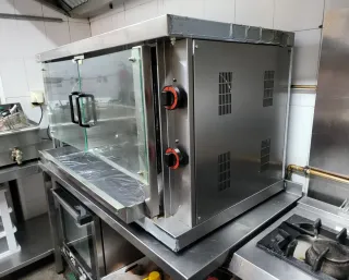 Asador Pollo 4 Espadas Giratorio