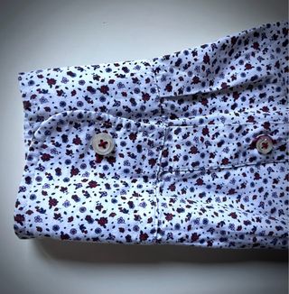 Camisa hombre Benetton Estampada Talla M. Algodón