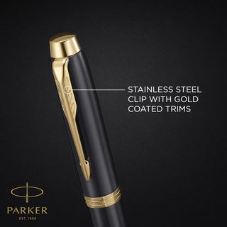 Penna stilografica Parker IM | laccata grigio e dettagli