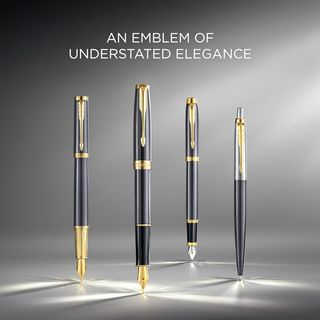 Penna stilografica Parker IM | laccata grigio e dettagli