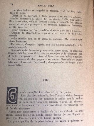 LA TABERNA L'Assomoir ZOLA Original años 20 s.XX
