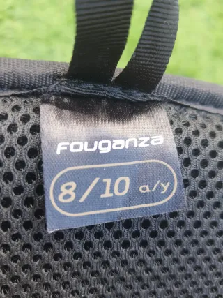 Casco y espaldera equitación niño Fouganza