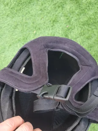 Casco y espaldera equitación niño Fouganza