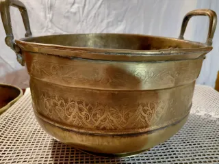 Vaso Metallo Vintage Oro
