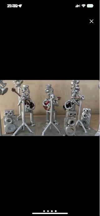 Escultura Metálica The Beatles