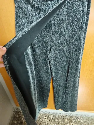 Conjunto fiesta plateado y negro